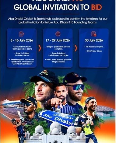 GLOBAL TEAM INVITATION-TO-BID OPENS ON 3 JULY AS ABU DHABI T10 FRANCHISE PROCUREMENT ENTERS LANDMARK PHASE